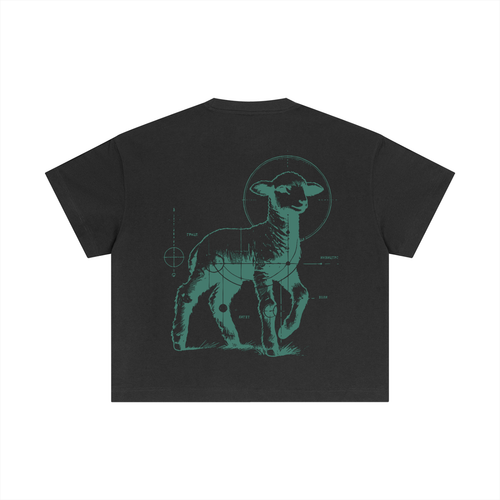 The Lamb Tee- Charcoal