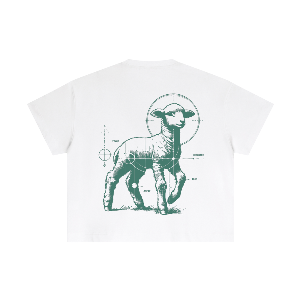 The Lamb Tee- Ivory